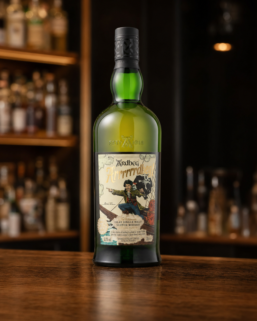 Ardbeg Arrrrrrrdbeg! Committee Release bottle, alternate view