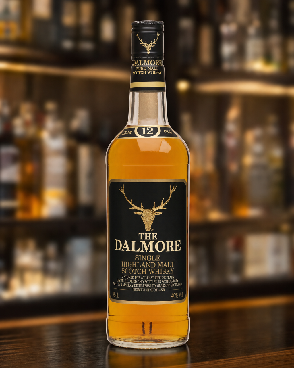 Dalmore 12 Year Old bottle, alternate view