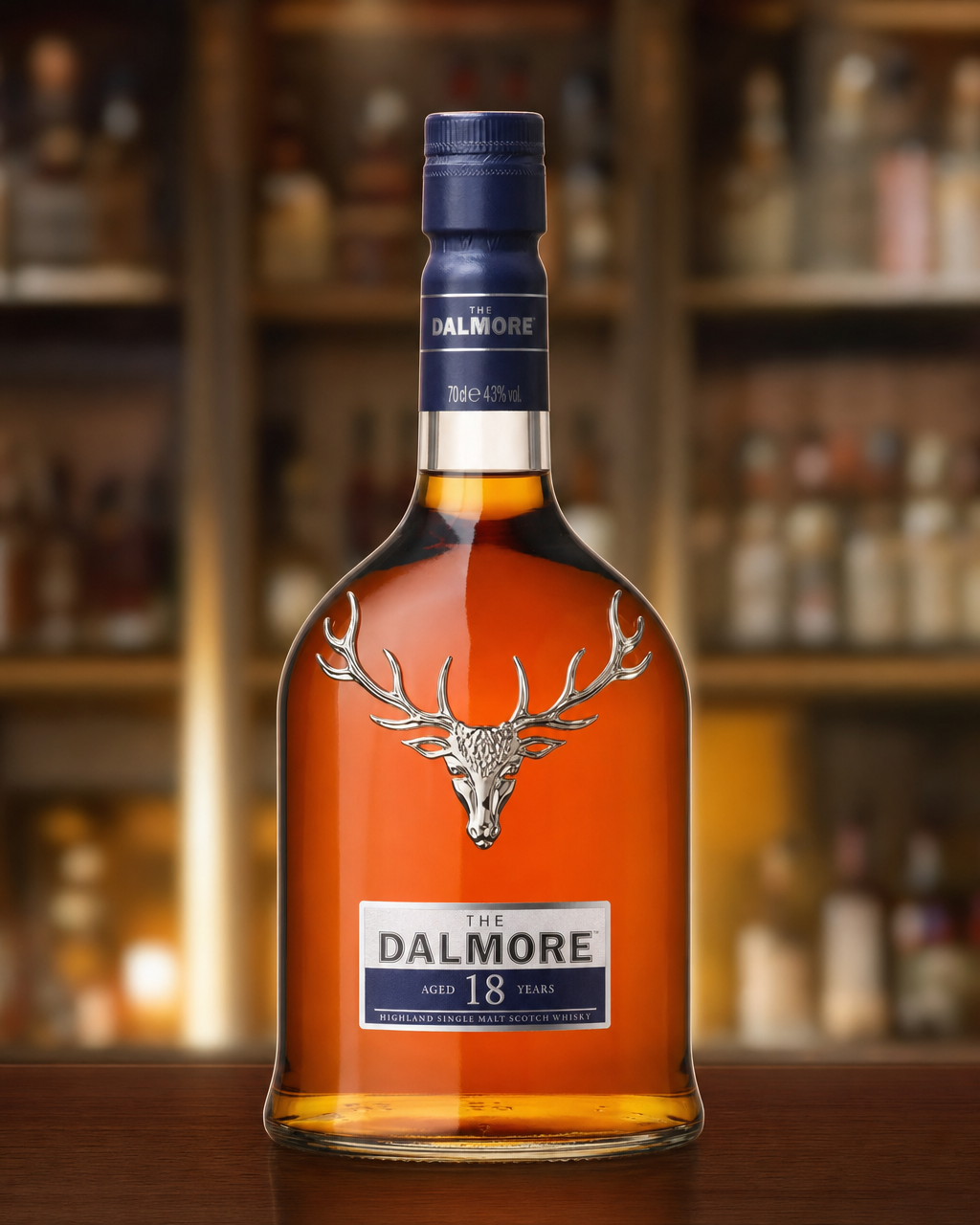 Dalmore 18 Year Old bottle, alternate view
