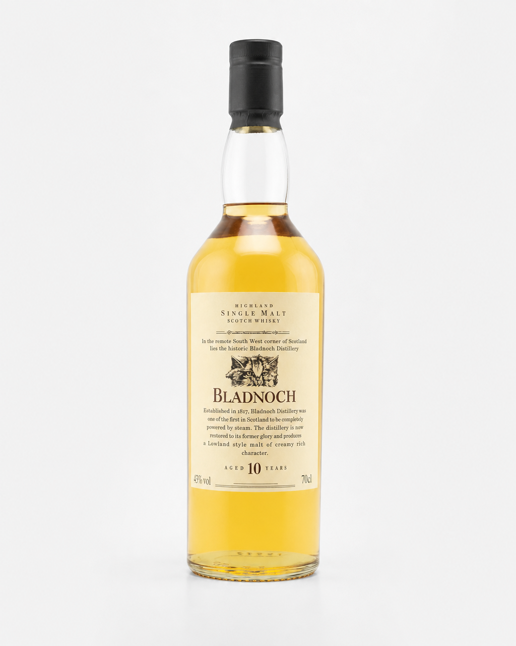 Flora & Fauna Bladnoch 10 Year Old bottle