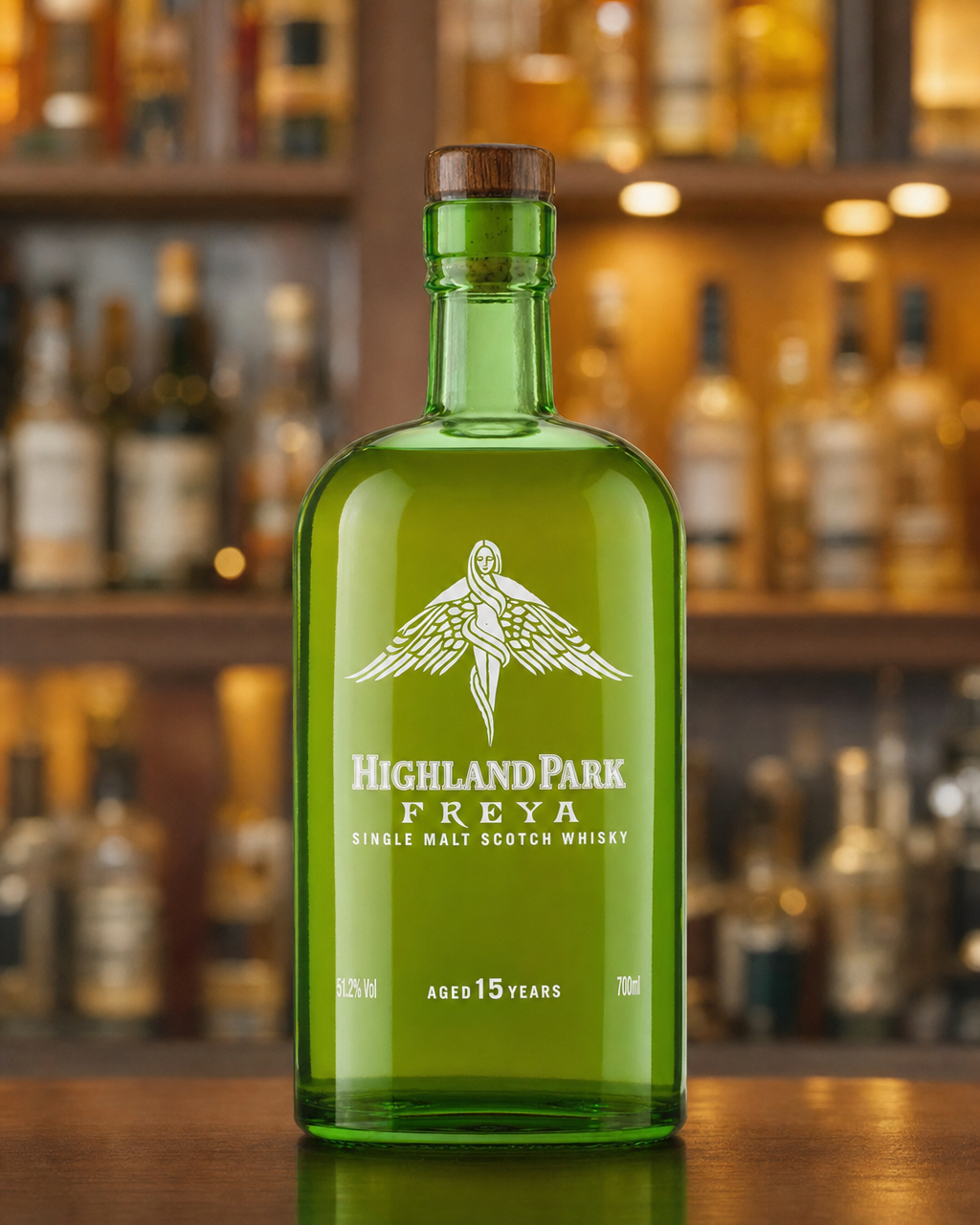 Highland Park 15 Years Old (Freya) bottle, alternate view