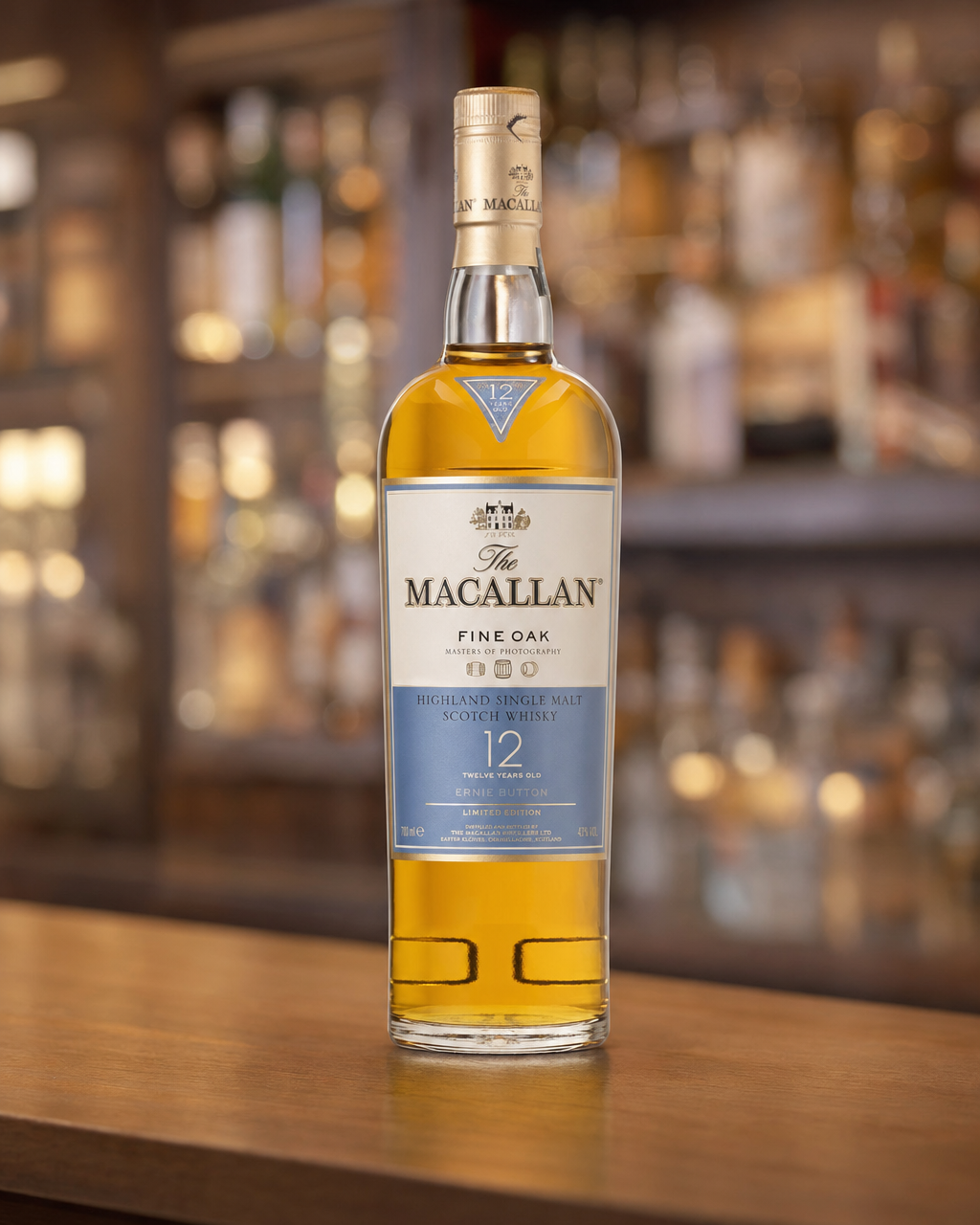 Macallan 12 Year Old (Fine Oak Masters of Photography Ernie Button) bottle, alternate view