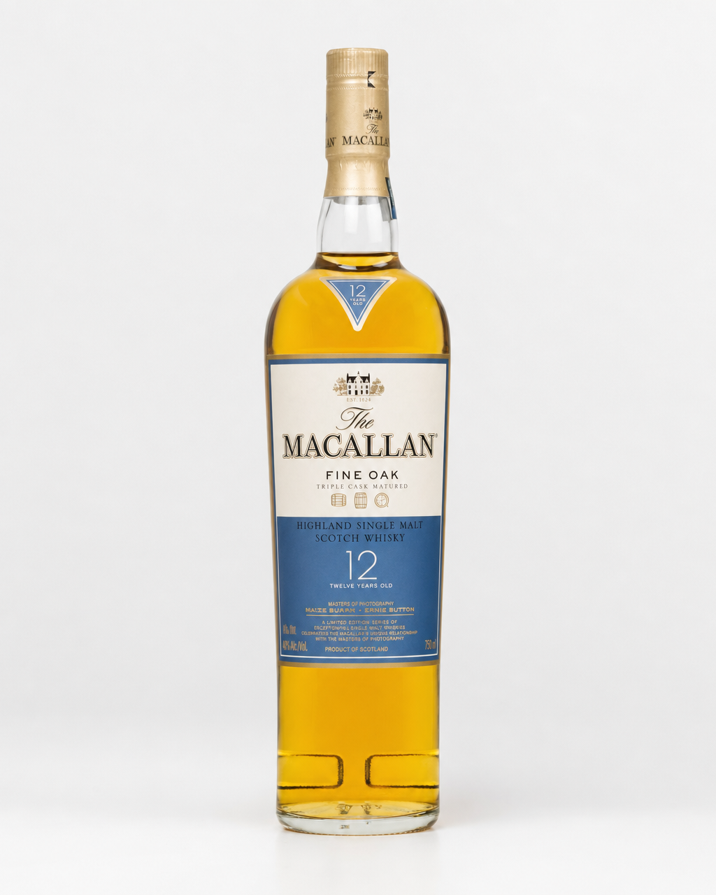 Macallan 12 Year Old (Fine Oak Masters of Photography Ernie Button) bottle
