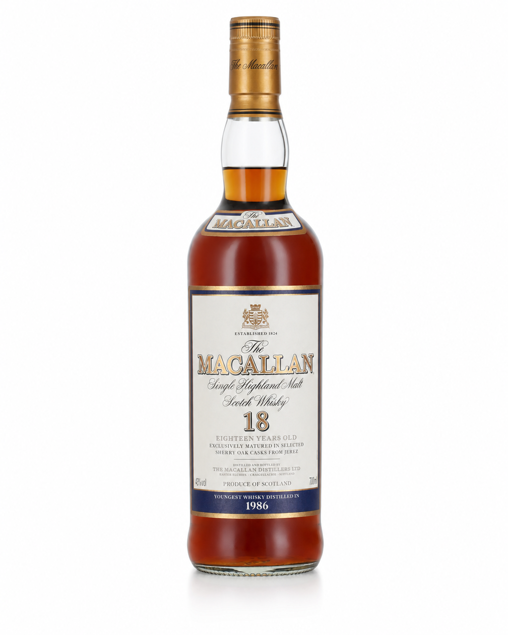 Macallan 18 Years Old (1986) Price, Value & Investment Data