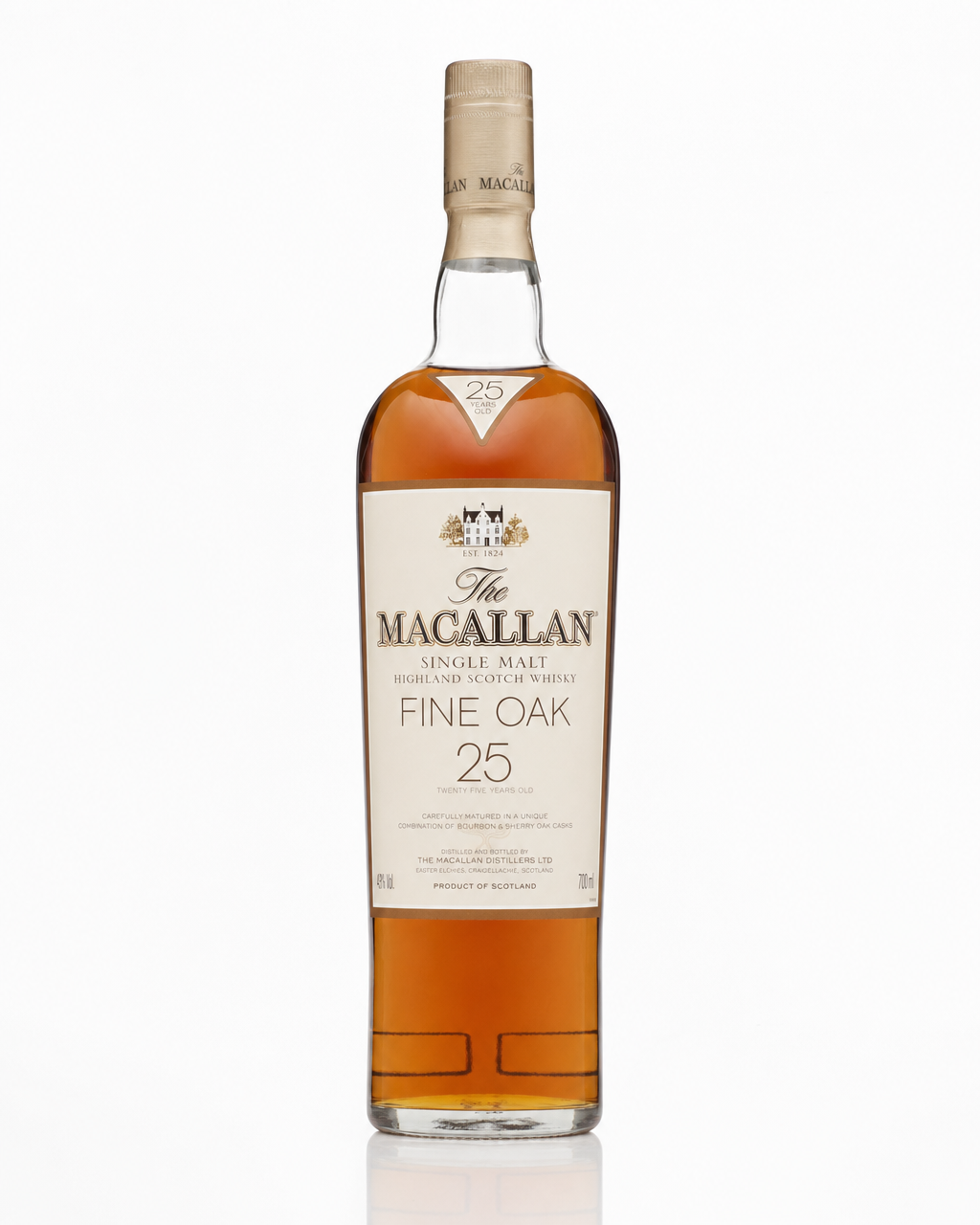 Macallan Fine Oak, 25 Year Old bottle