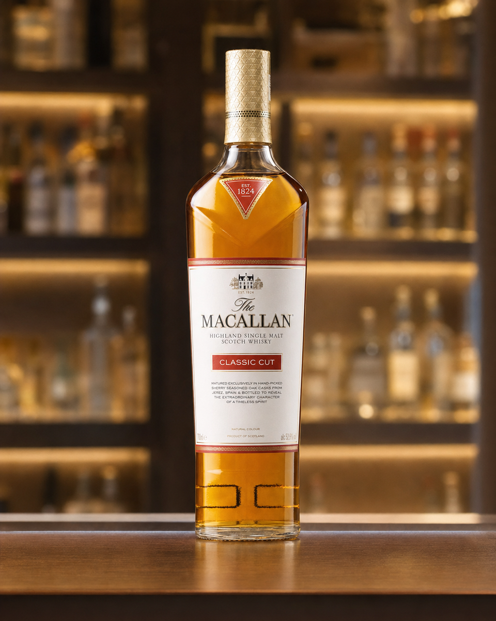 Macallan Classic Cut (2021) bottle, alternate view