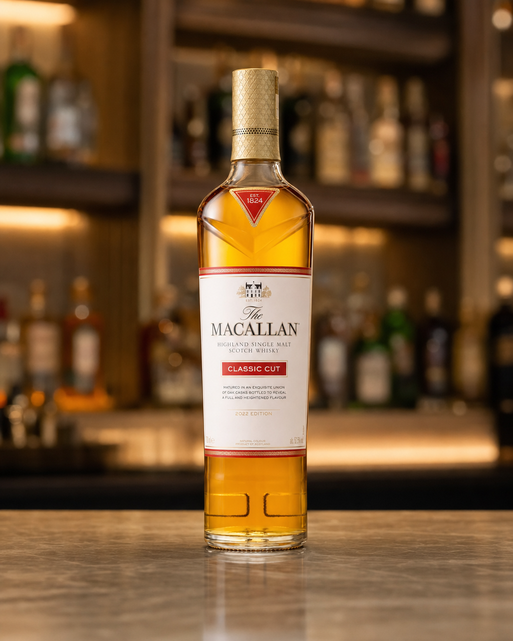 Macallan Classic Cut (2022) bottle, alternate view
