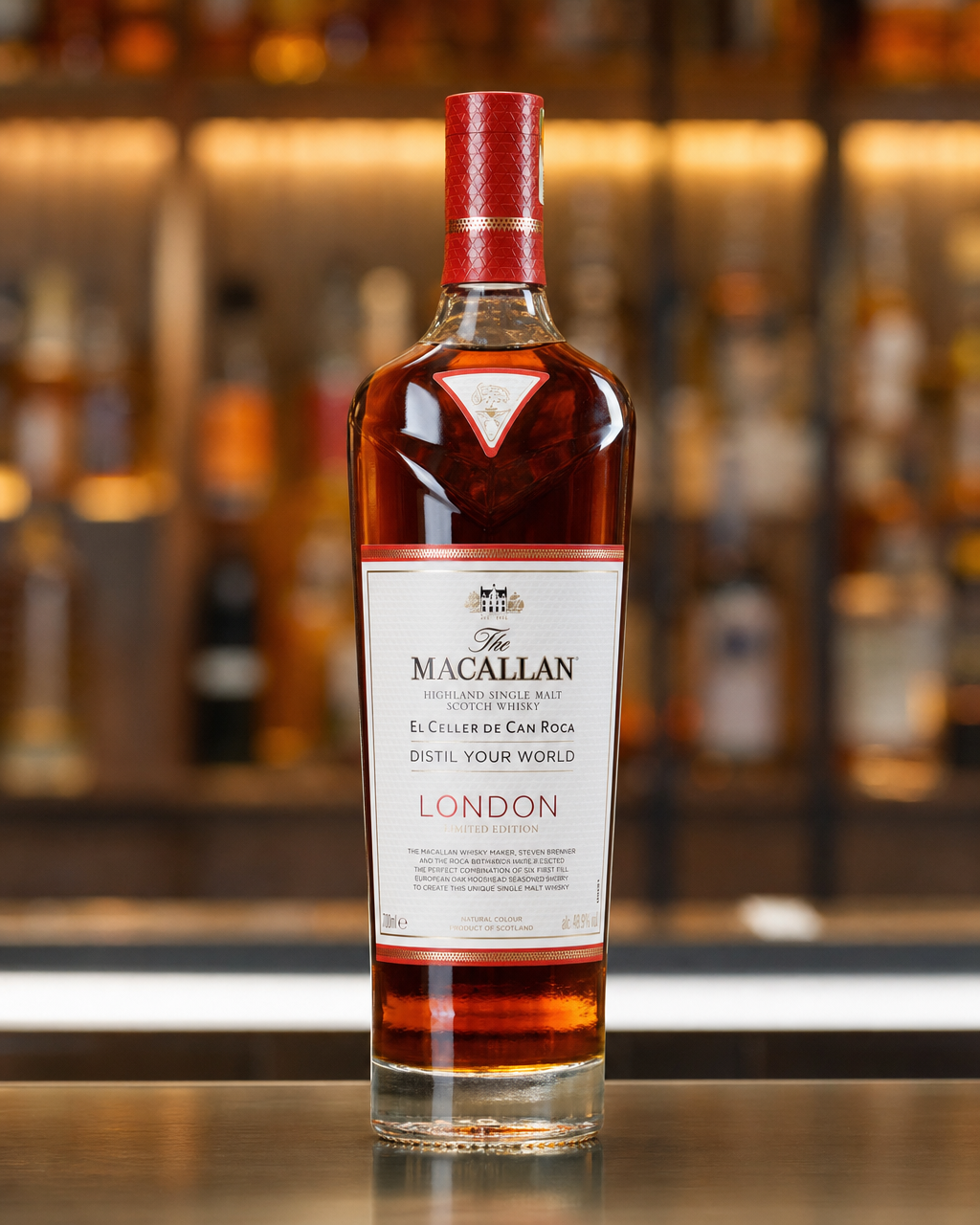 Macallan Distil Your World London bottle, alternate view
