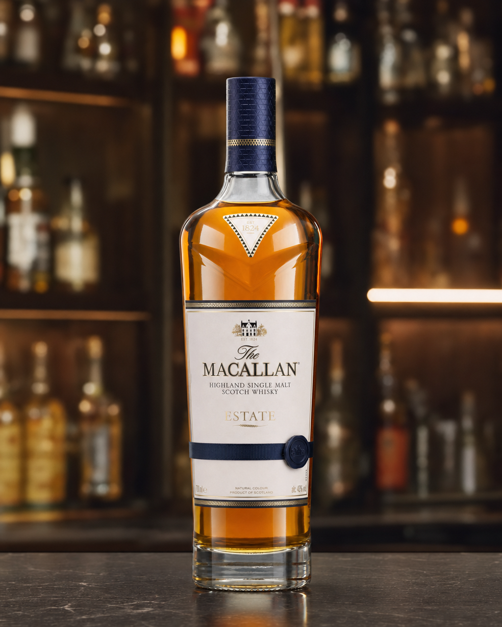 Macallan Estate bottle, alternate view