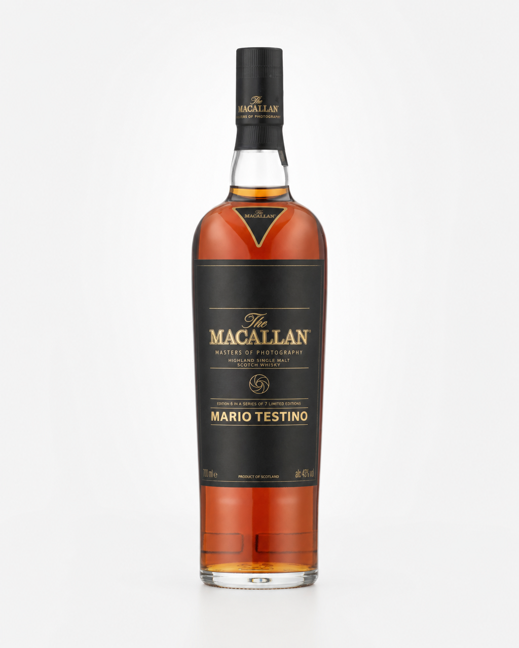Macallan Masters Of Photography, Mario Testino bottle