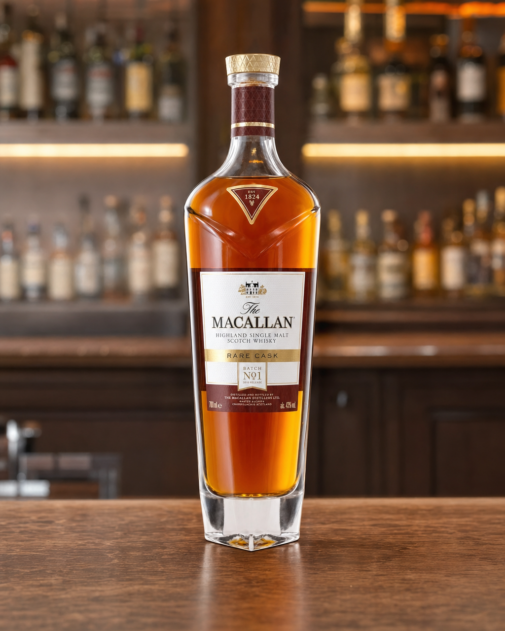 Macallan Rare Cask, Batch No. 1, 2018 bottle, alternate view