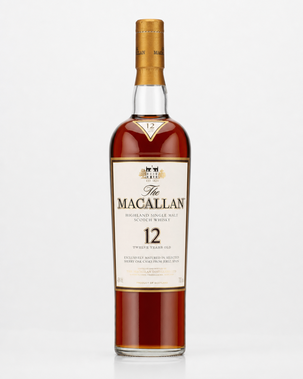 Macallan Sherry Oak, 12 Years Old bottle