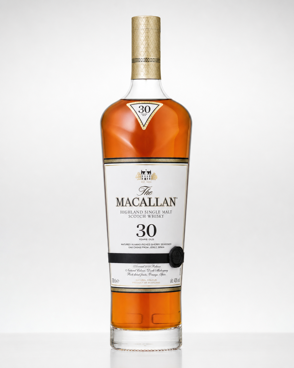 Macallan Sherry Oak, 30 Years Old (2021) bottle