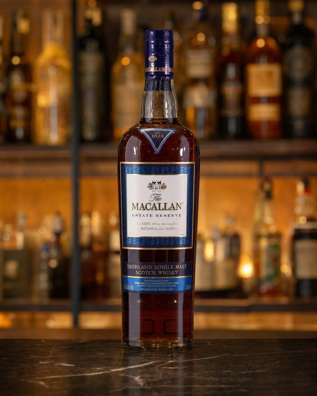 Macallan The 1824 Collection, Estate Reserve bottle, alternate view