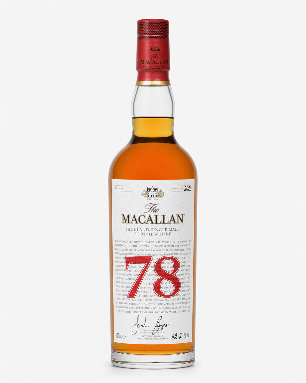 Macallan The Red Collection, 78 Year Old bottle