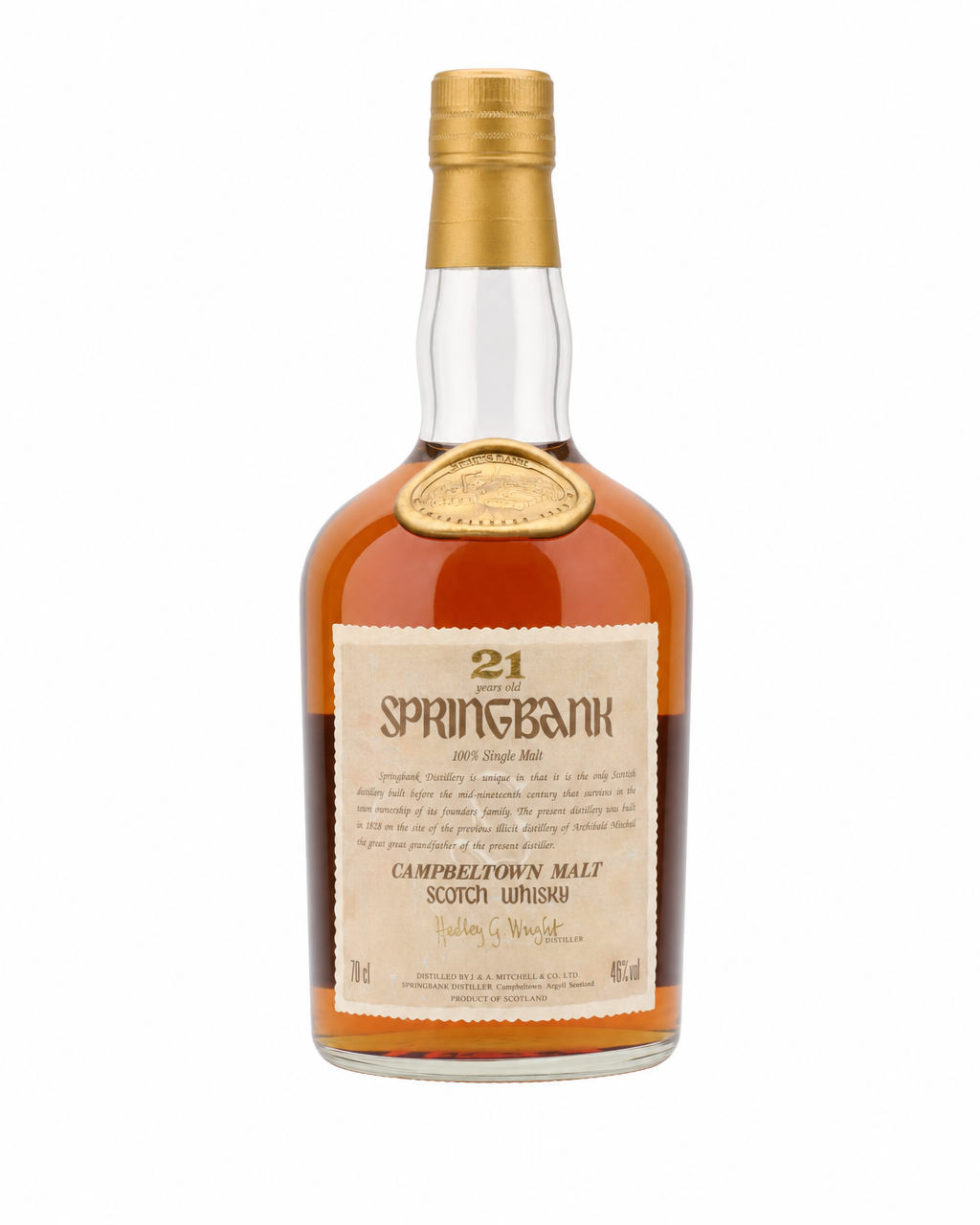 Springbank 21 Year Old bottle