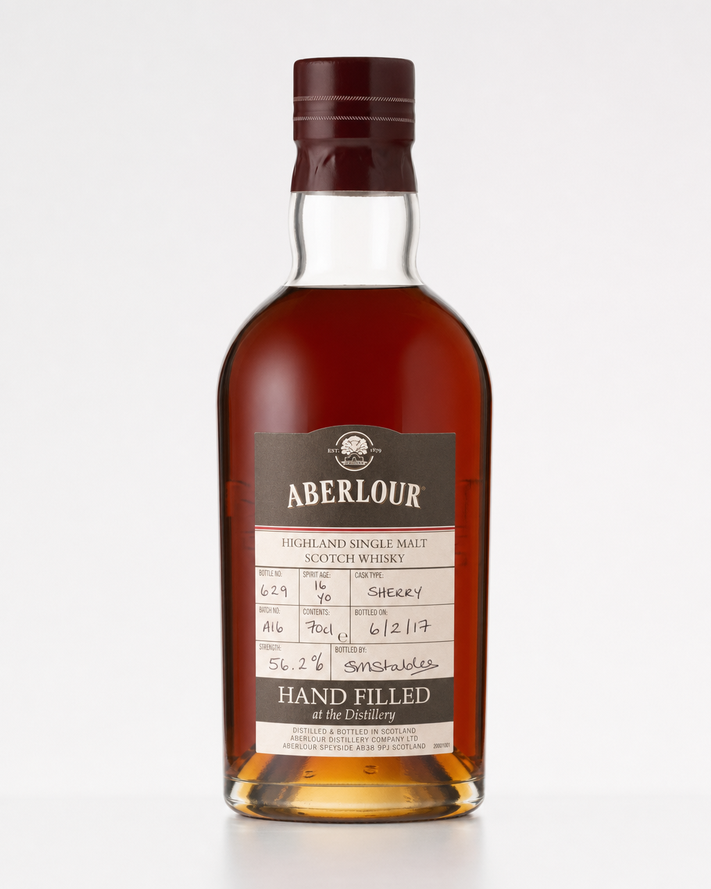 Aberlour 16 Year Old Hand Filled Sherry Cask bottle