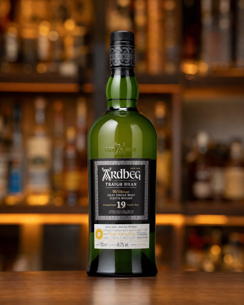 Ardbeg 19 Year Old Traigh Bhan Batch #3 bottle, alternate view