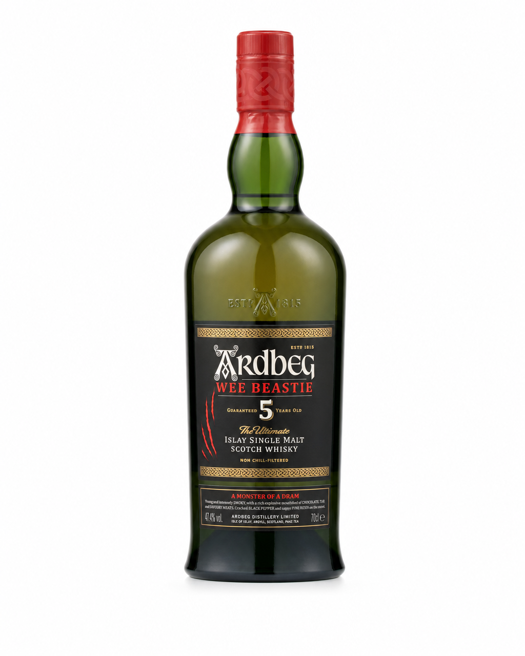 Ardbeg 5 Year Old Wee Beastie bottle
