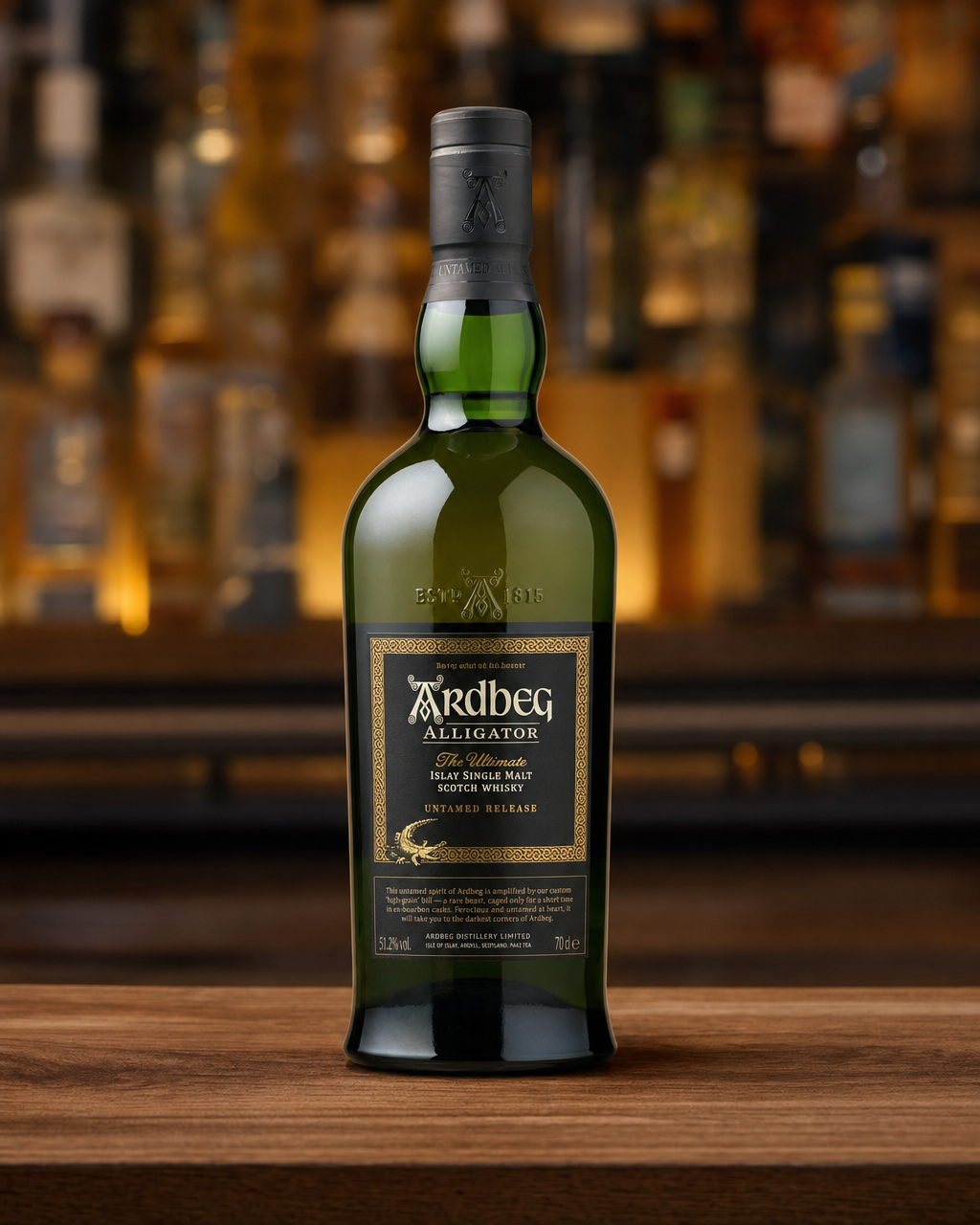 Ardbeg Alligator Untamed Release bottle, alternate view