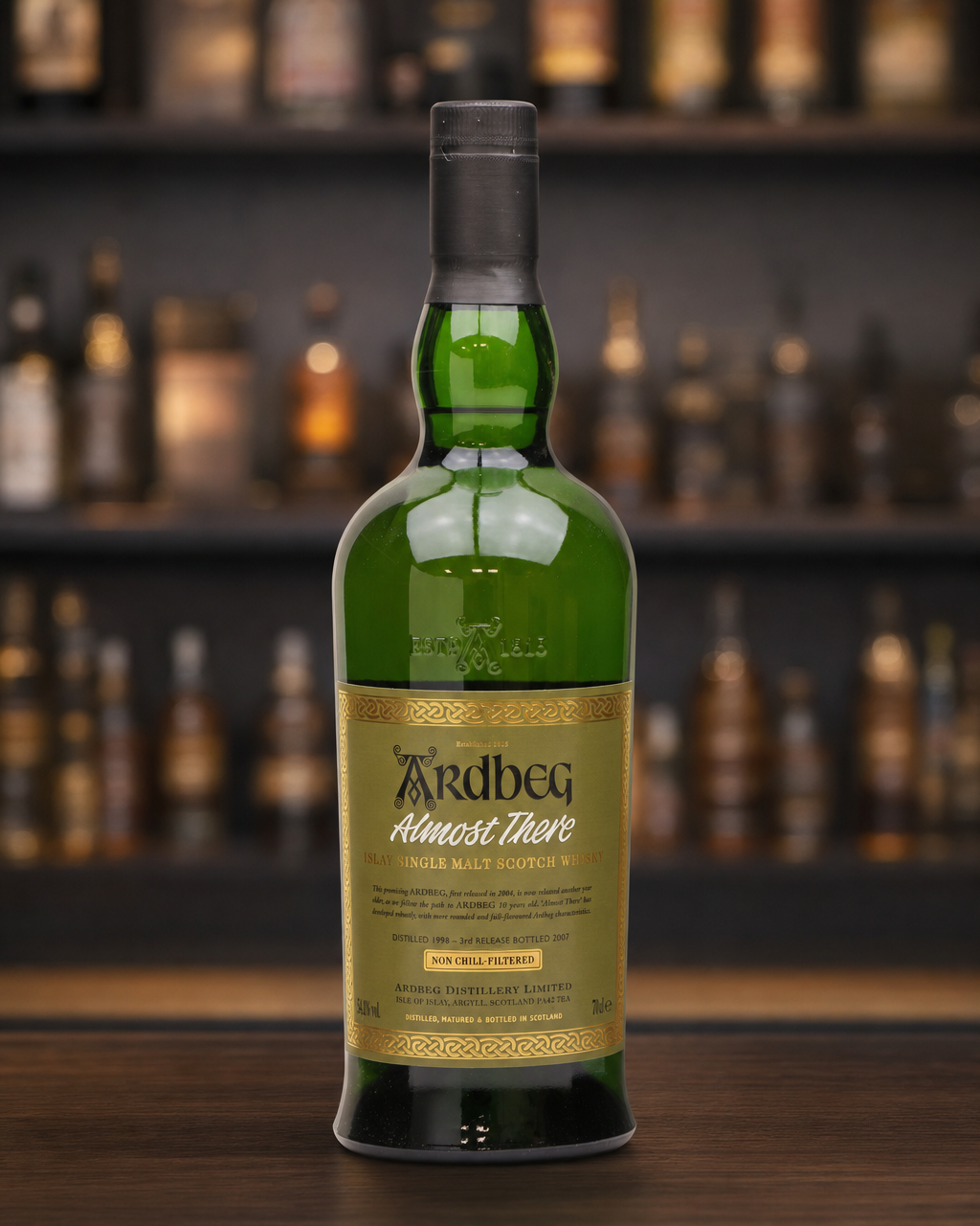 Ardbeg Almost There bottle, alternate view