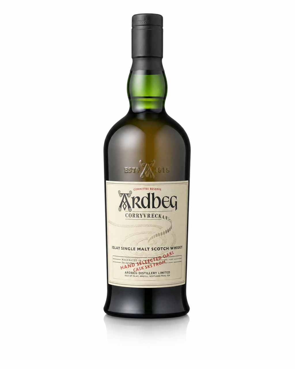 Ardbeg Corryvreckan Committee Reserve bottle