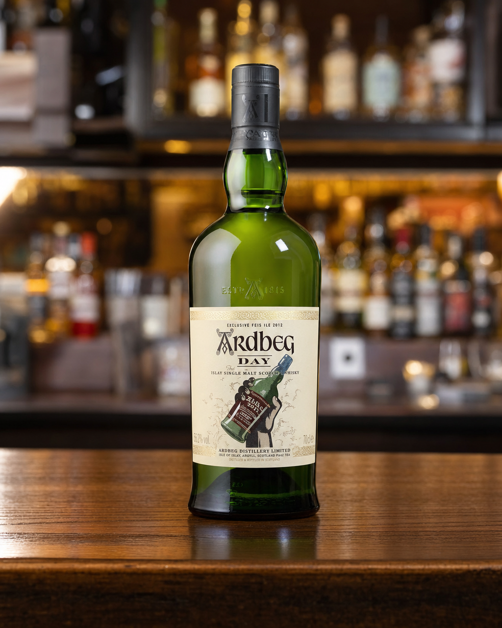 Ardbeg Feis Ile 2012 Ardbeg Day bottle, alternate view