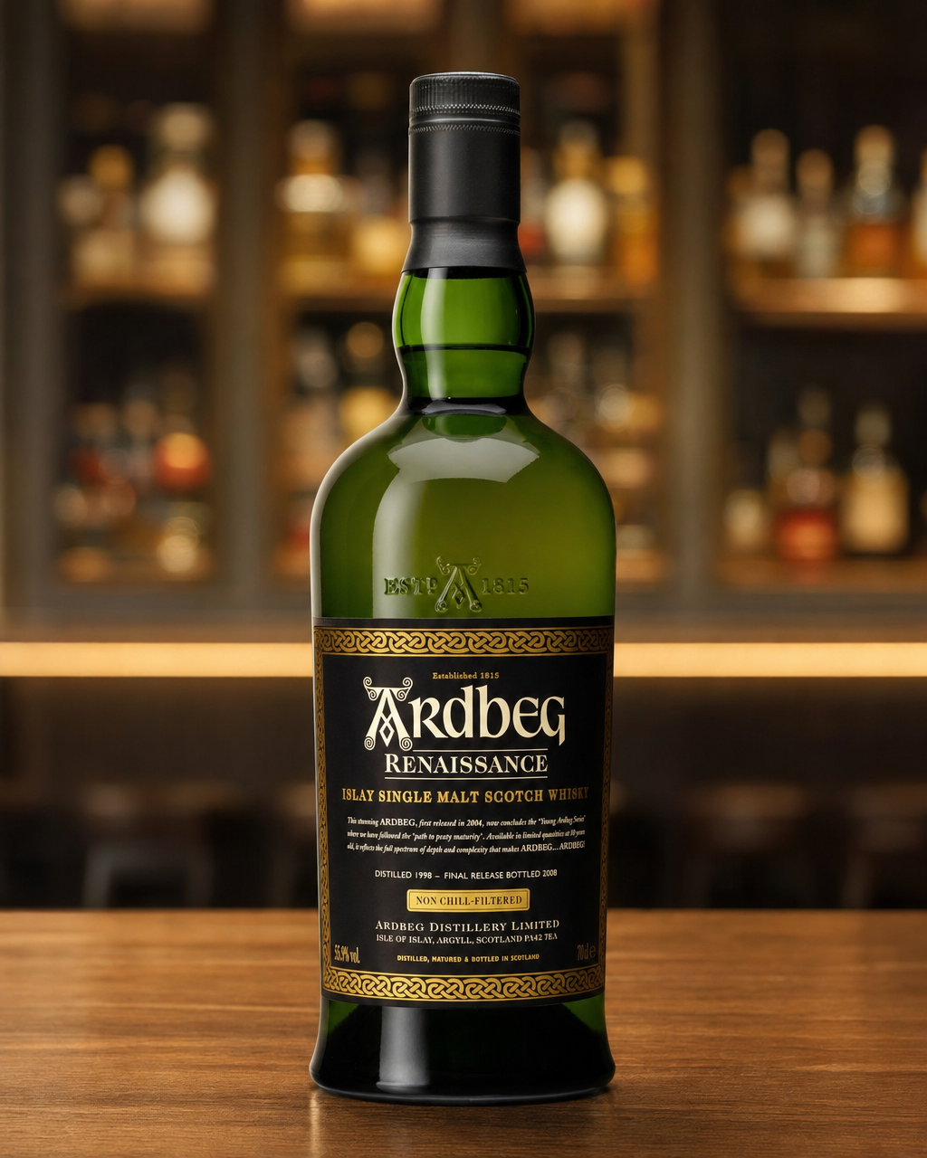 Ardbeg Renaissance bottle, alternate view