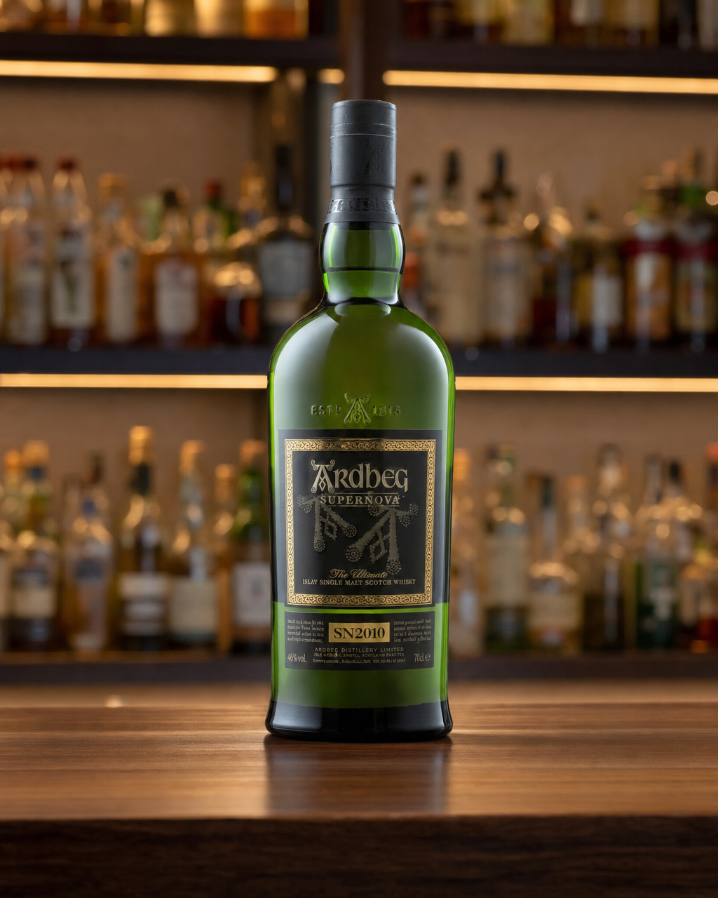 Ardbeg Supernova Limited Release SN2010 bottle, alternate view