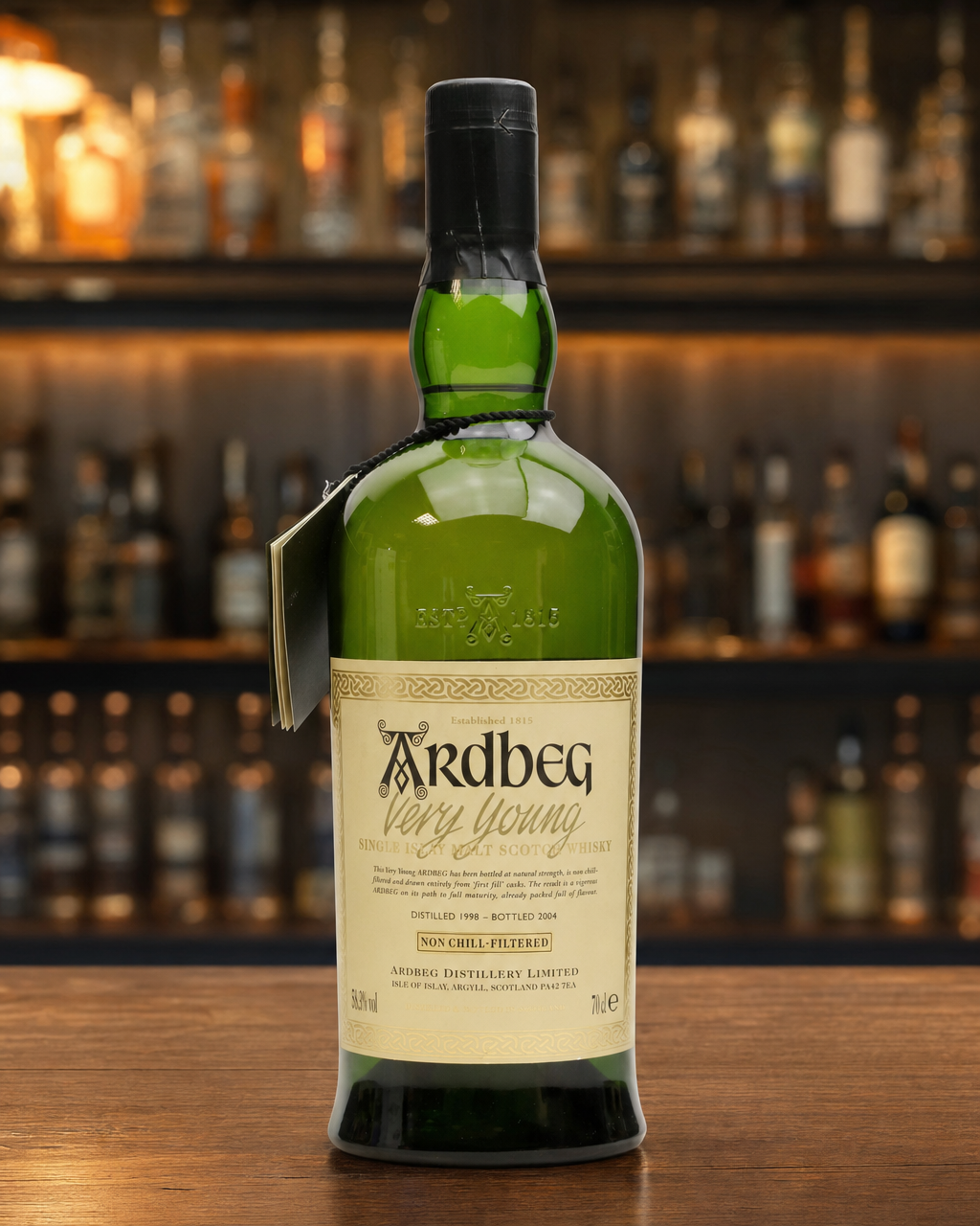 Ardbeg Very Young bottle, alternate view