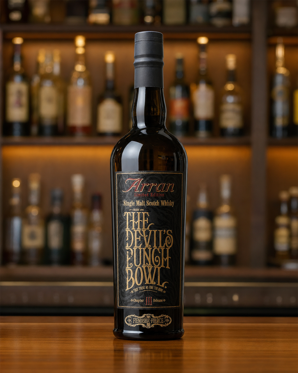 Arran Devil's Punch Bowl Chapter III bottle, alternate view