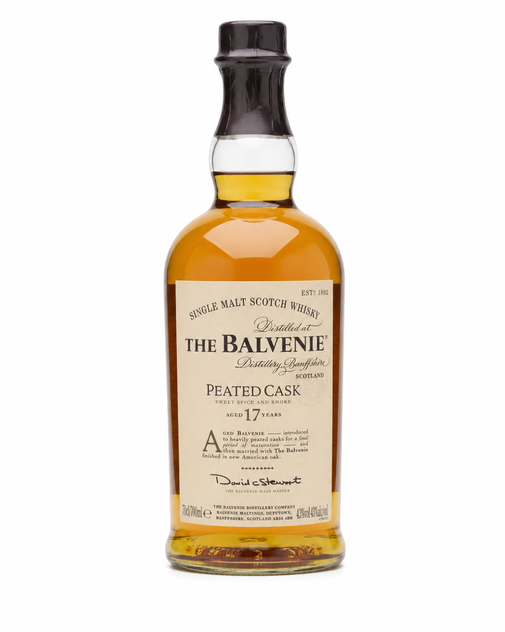 Balvenie 17 Year Old Peated Cask bottle