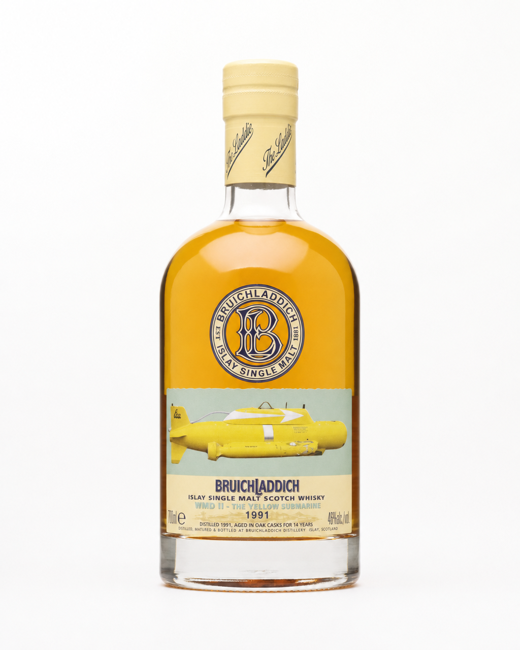 Bruichladdich WMD II Yellow Submarine 1991 14 Year Old bottle