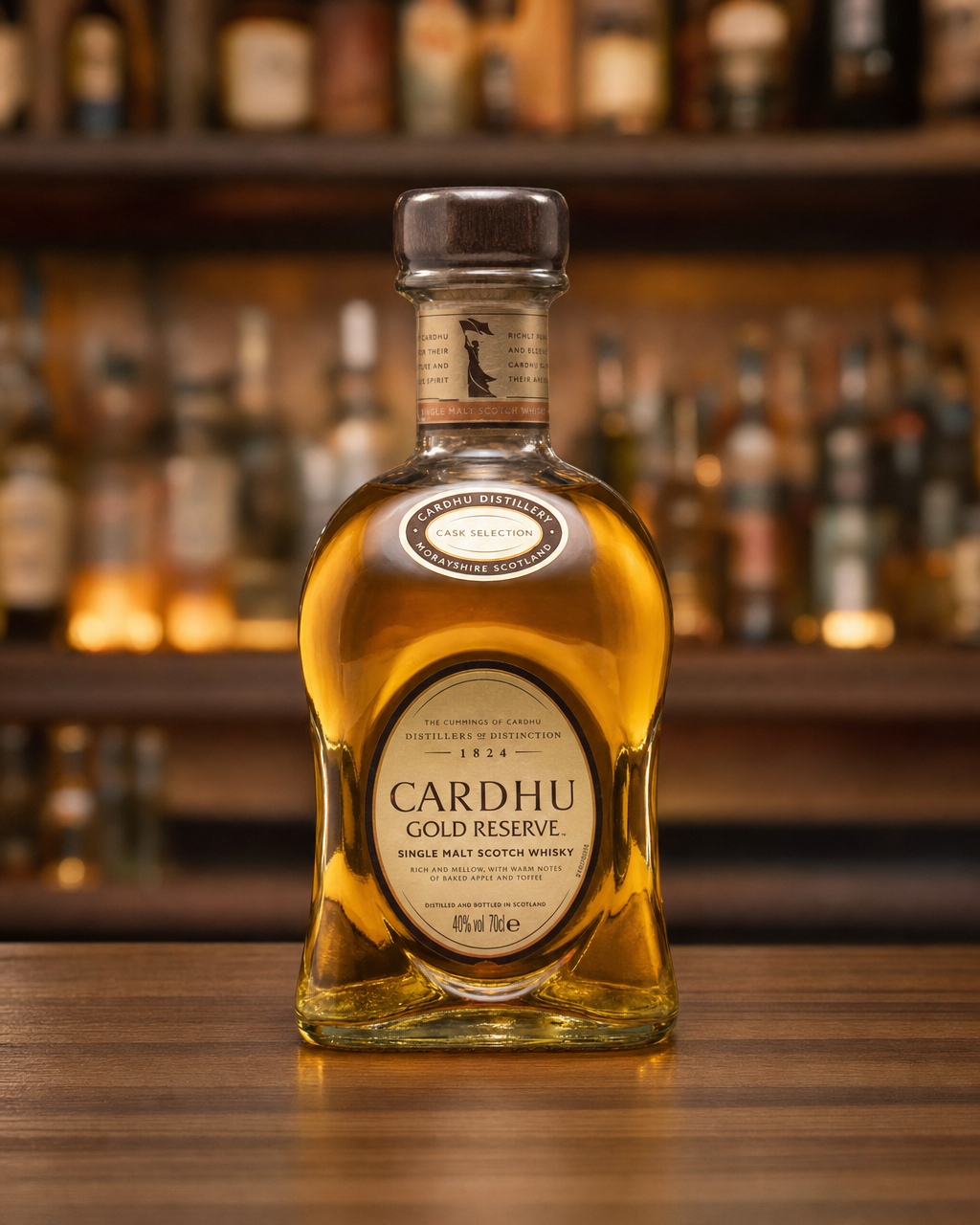Cardhu Gold Reserve bottle, alternate view