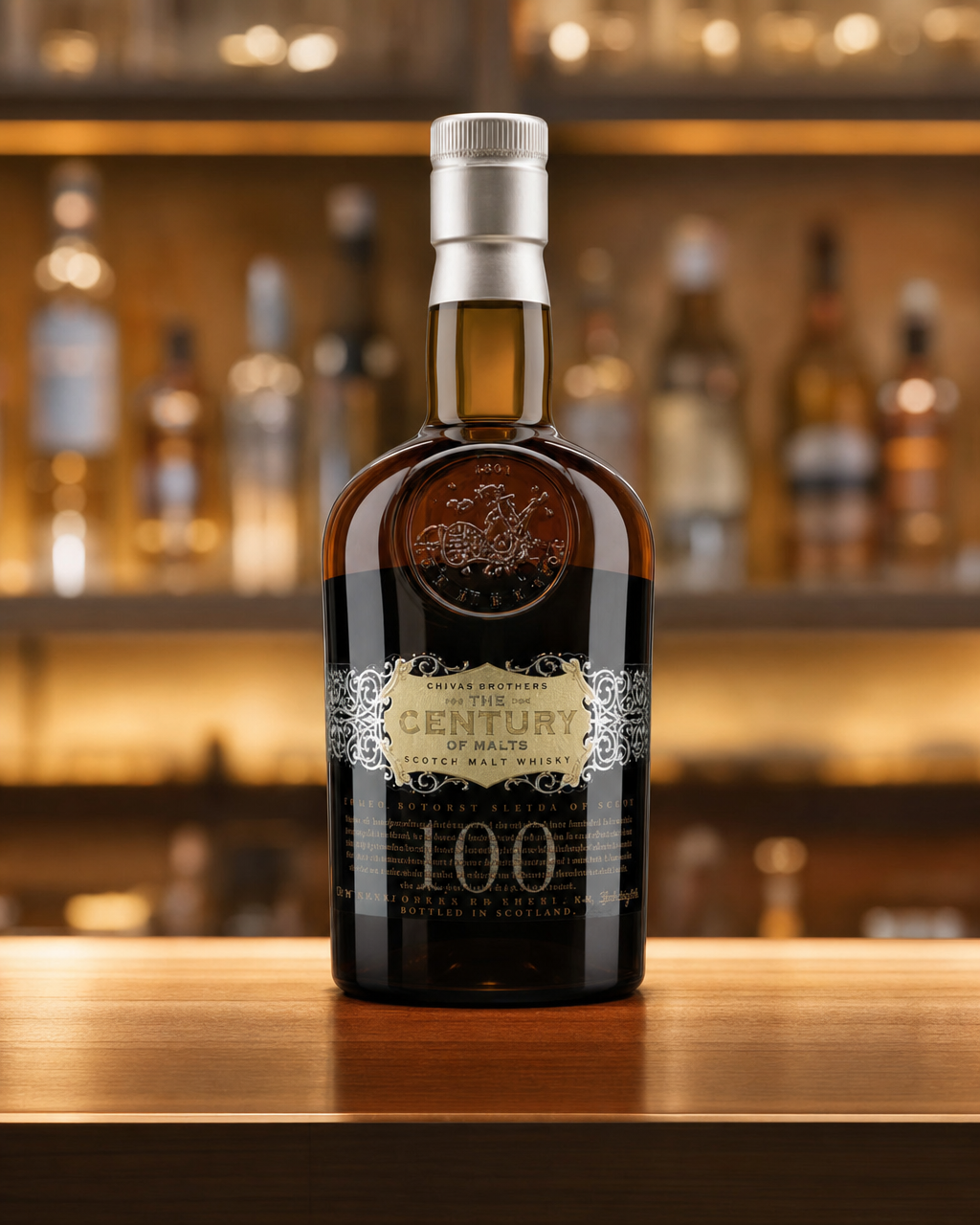Chivas Century Of Malts bottle, alternate view