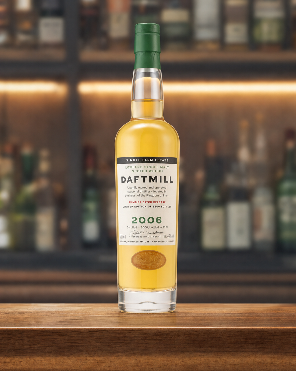 Daftmill 2006 Summer Batch Release bottle, alternate view