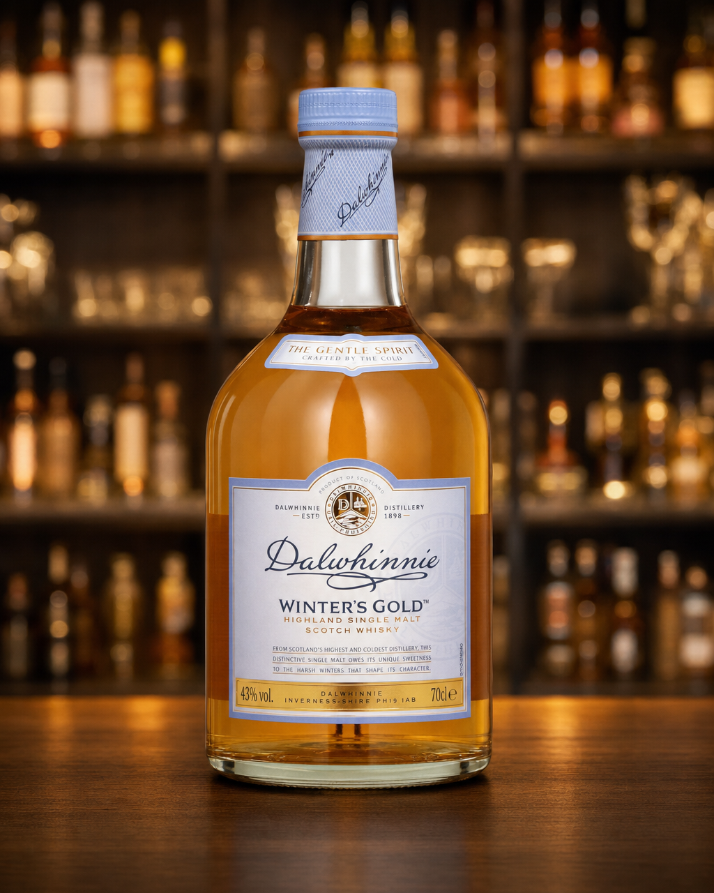 Dalwhinnie Winter's Gold bottle, alternate view