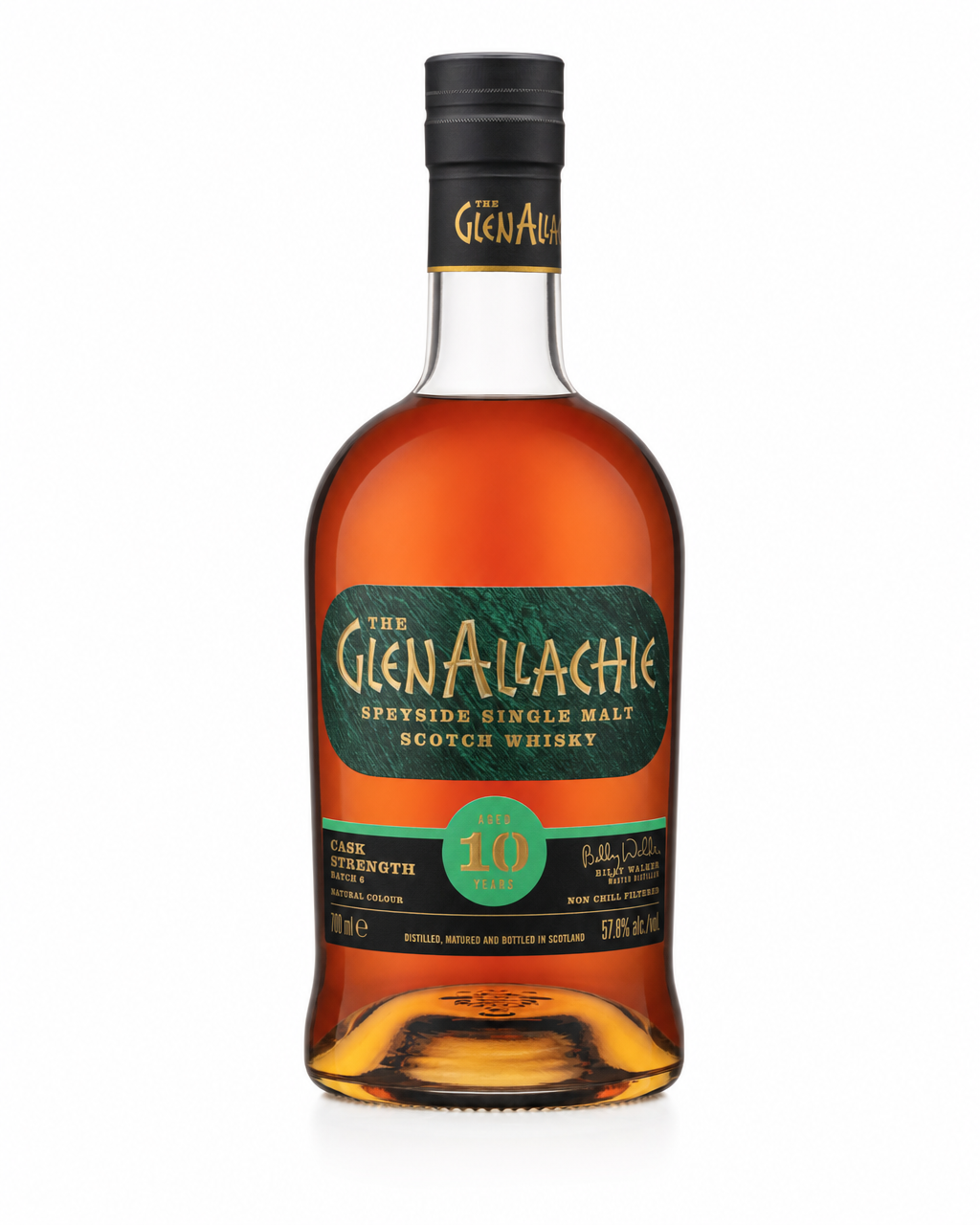GlenAllachie 10 Year Old Cask Strength Batch #6 bottle