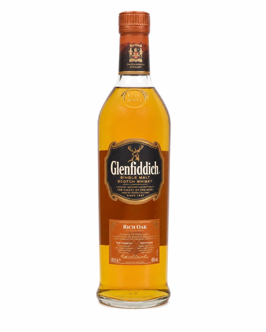 Glenfiddich 14 Year Old Rich Oak bottle