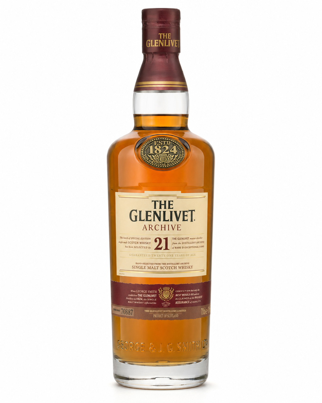 Glenlivet 21 Year Old Archive bottle