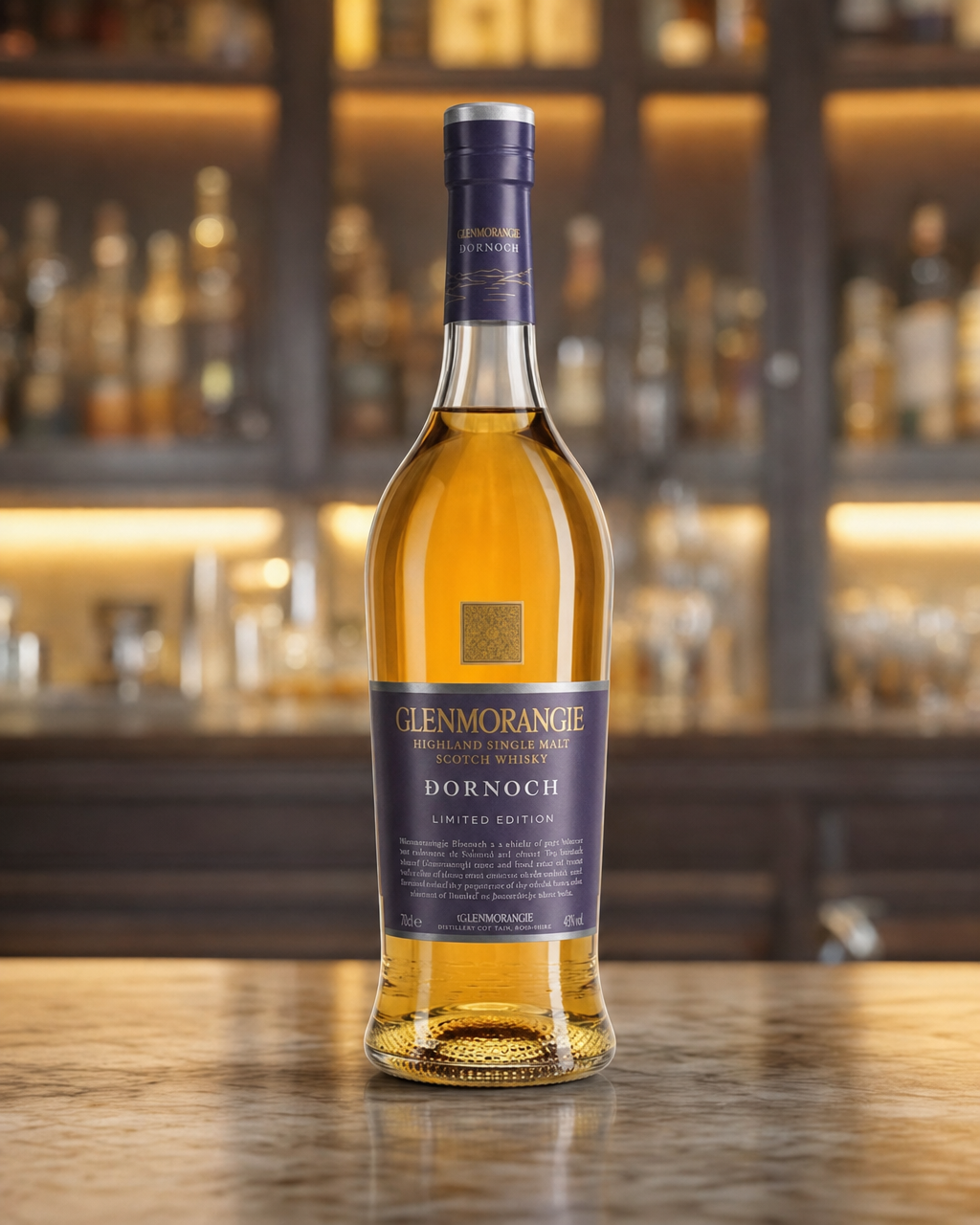 Glenmorangie Dornoch bottle, alternate view