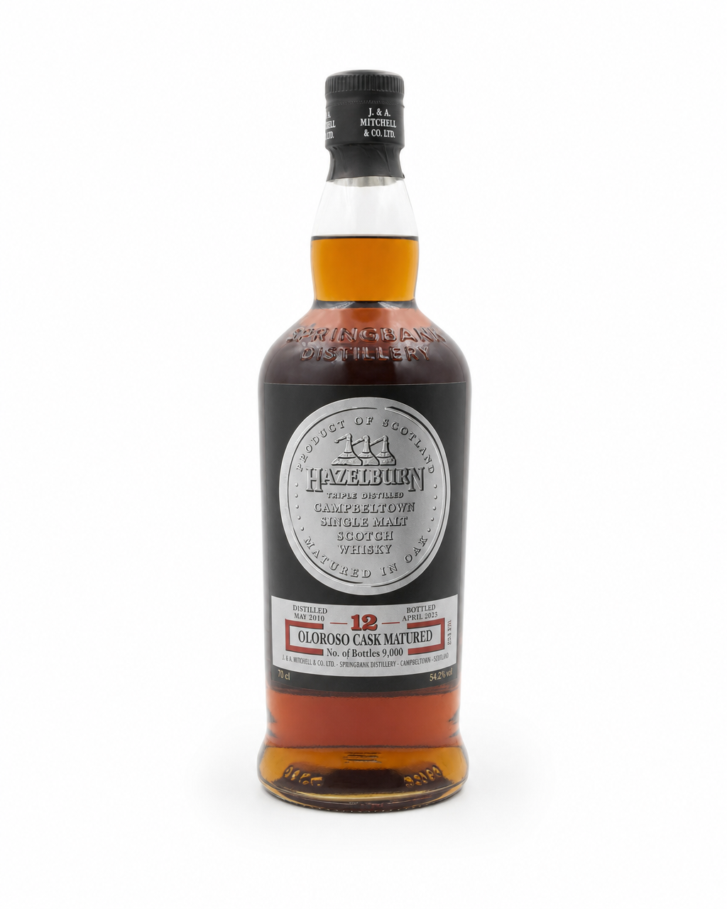 Hazelburn 2010 12 Year Old Oloroso Cask bottle