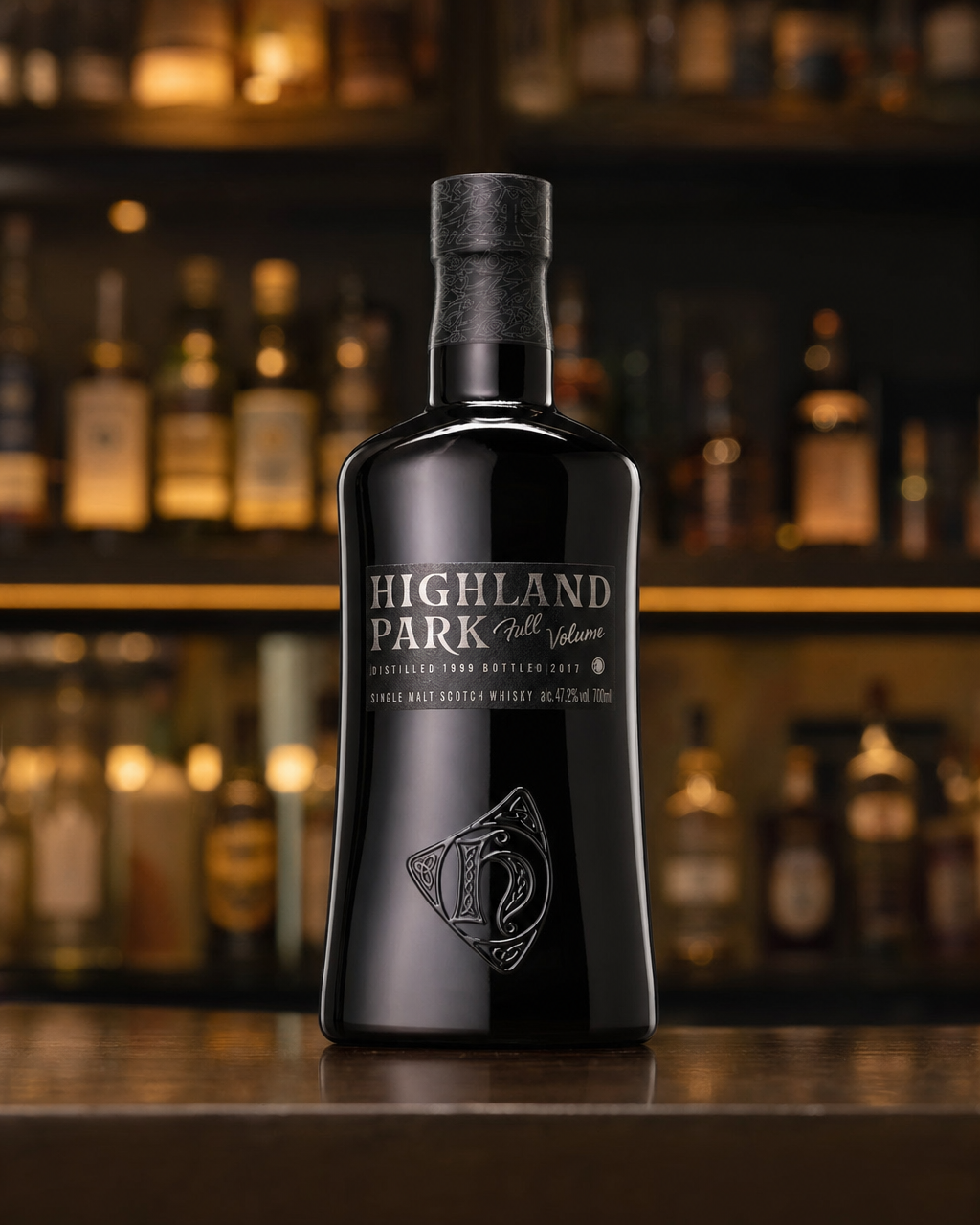 Highland Park 1999 Full Volume bottle, alternate view