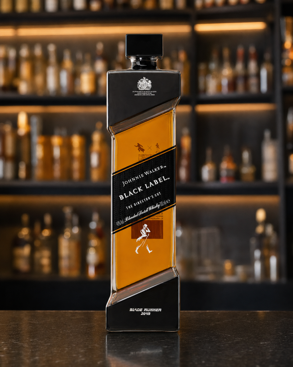 Johnnie Walker Black Label Blade Runner 2049 Director's Cut bottle, alternate view