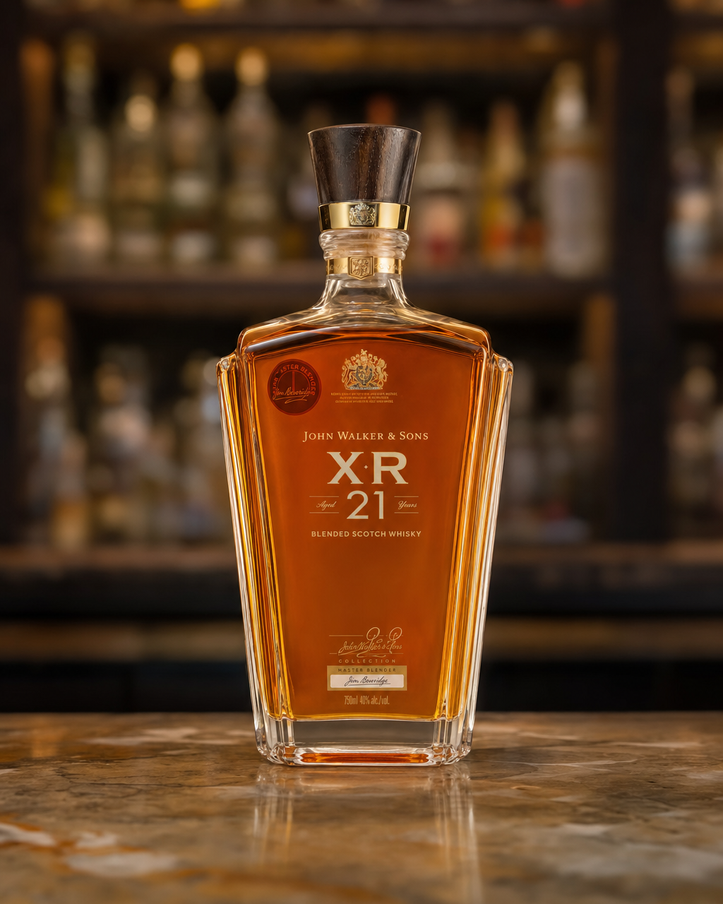 Johnnie Walker XR 21 Year Old 75cl bottle, alternate view