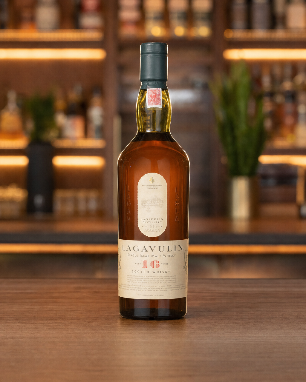 Lagavulin 16 Year Old White Horse Bottling bottle, alternate view