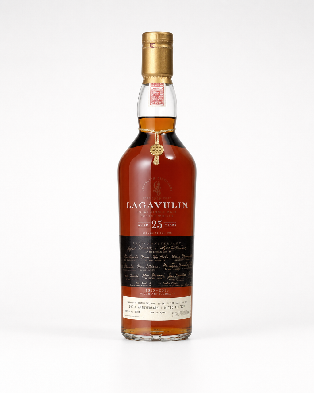 Lagavulin 25 Year Old 200th Anniversary bottle