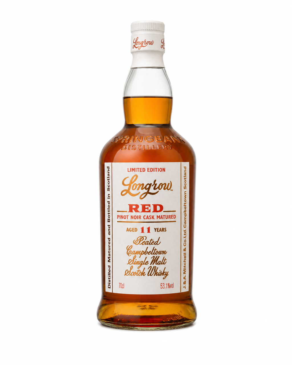 Longrow 11 Year Old Red Pinot Noir bottle