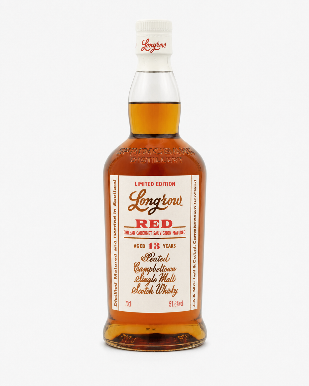 Longrow 13 Year Old Red Chilean Cabernet Sauvignon bottle
