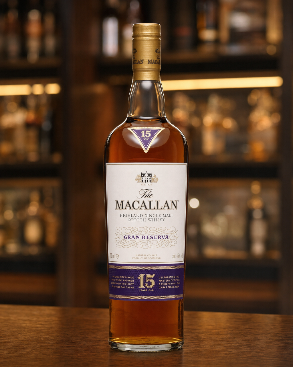 Macallan 15 Year Old Gran Reserva 2017 Edition bottle, alternate view
